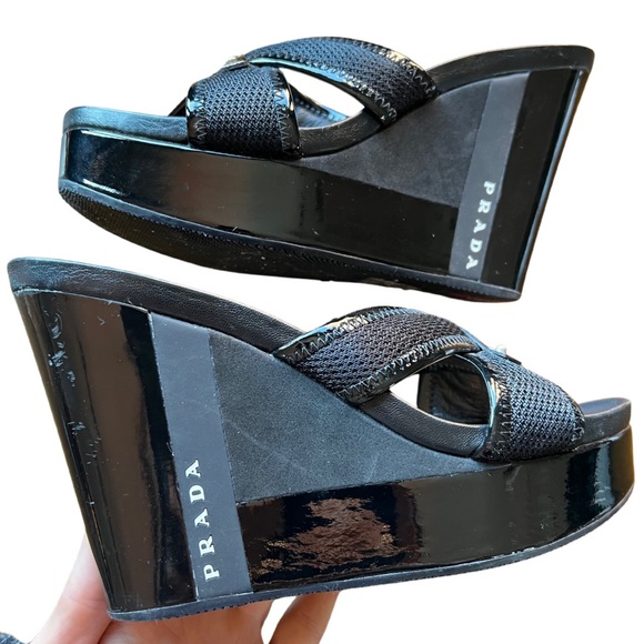 Vintage Prada Cork Wedges (37)